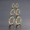 Boucle d’Oreille Homme ANNEAU OR (Paire) - Boucles d’oreilles