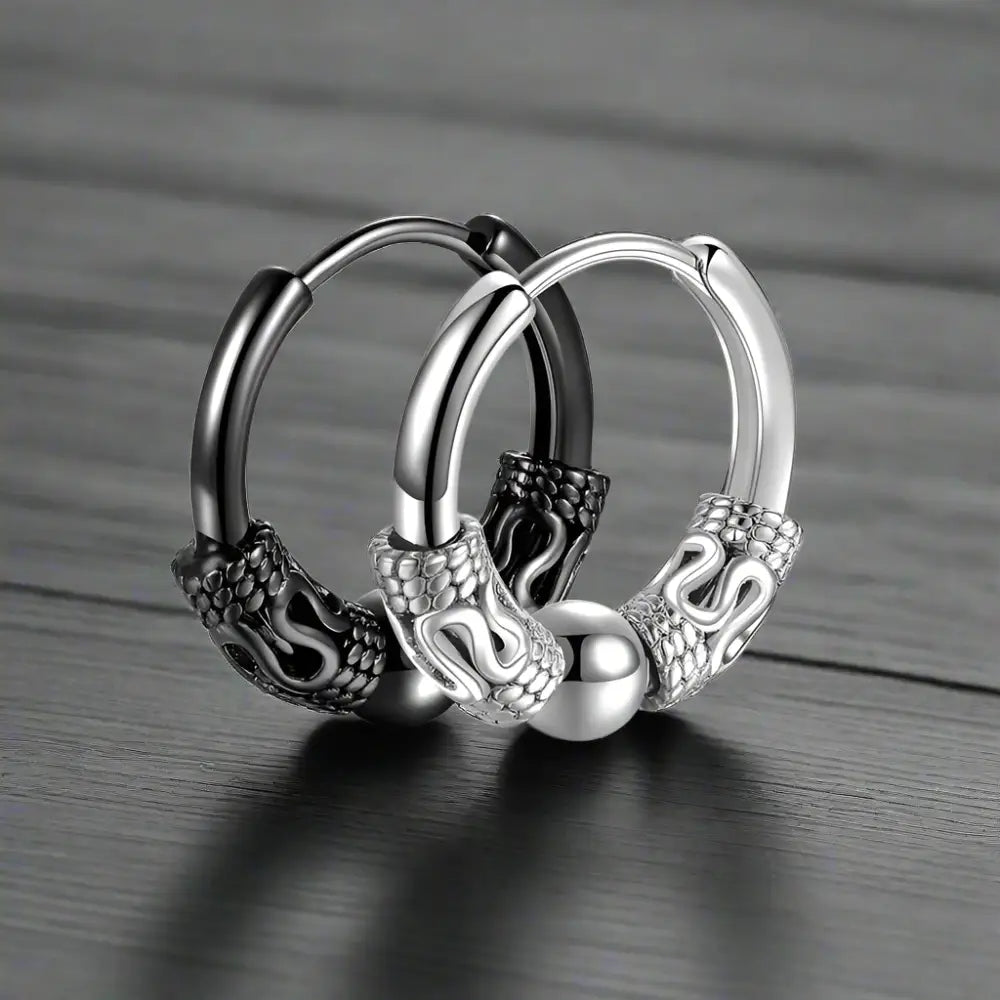 Boucle d’Oreille Homme ANNEAU TRIBAL