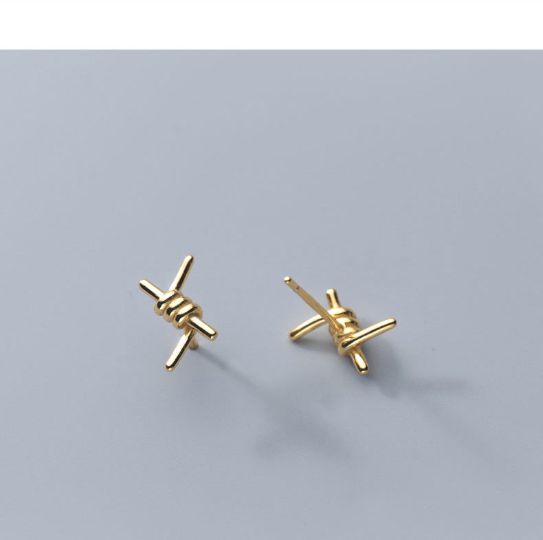 Boucle d’Oreille Homme BARBELÉ (Paire)