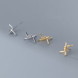 Boucle d’Oreille Homme BARBELÉ (Paire)