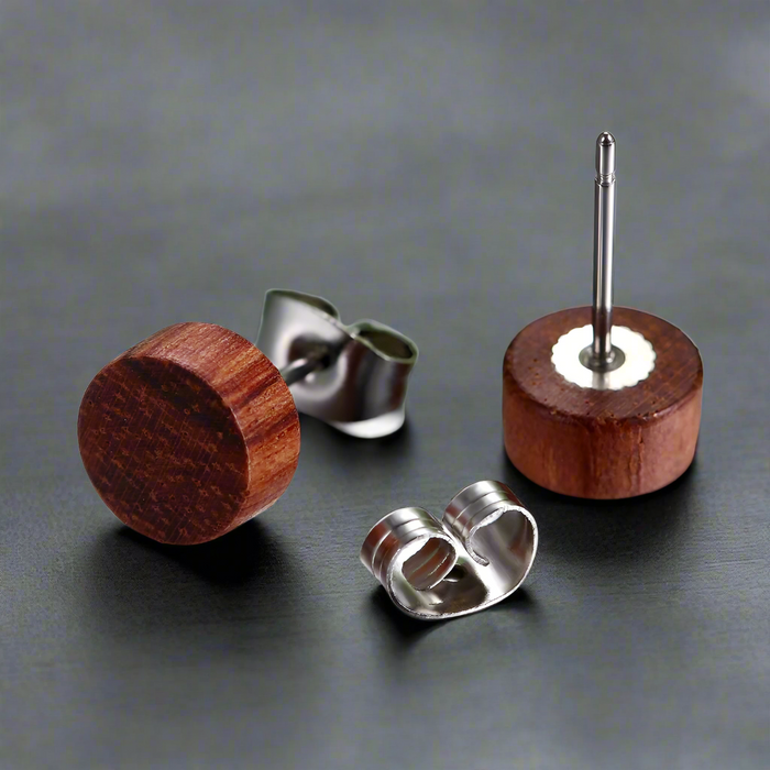 Boucle d'Oreille Homme BOIS (Paire)
