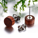 Boucle d'Oreille Bois Homme
