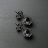 Boucle d’Oreille Homme BOULE NOIRE (Paire)