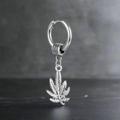 Boucle d'Oreille Homme CANNABIS