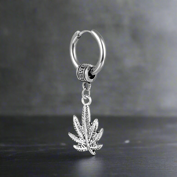 Boucle d'Oreille Homme CANNABIS