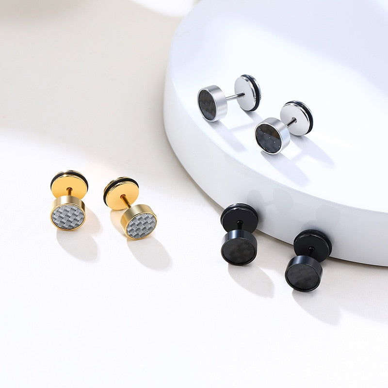 piercing d'oreille homme carbone