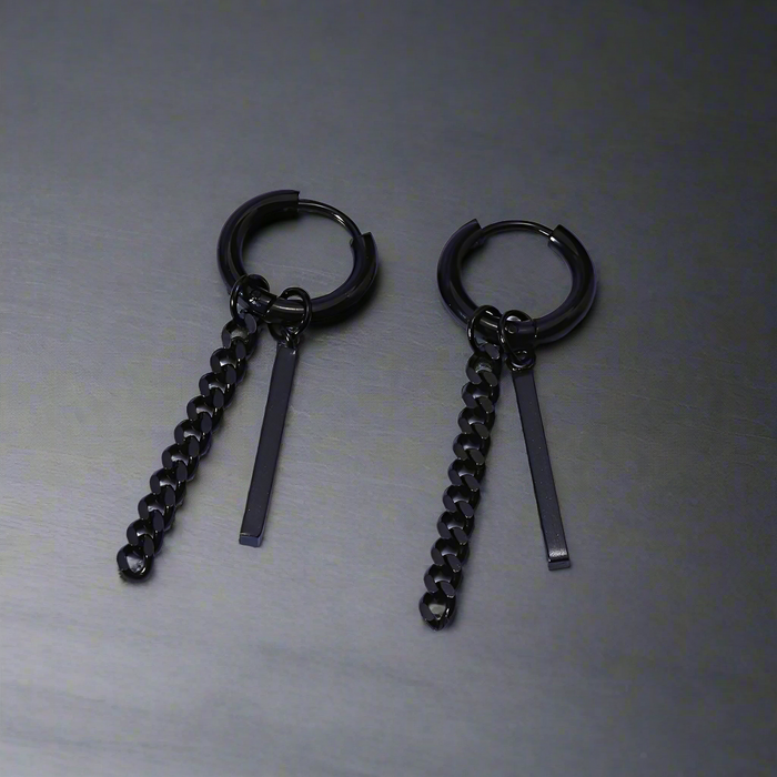 Boucle d'Oreille Homme CHAINE (Paire)