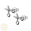 Boucle d'Oreille Homme Ciseaux