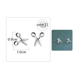 Boucle d’Oreille Homme CISEAUX (Paire)