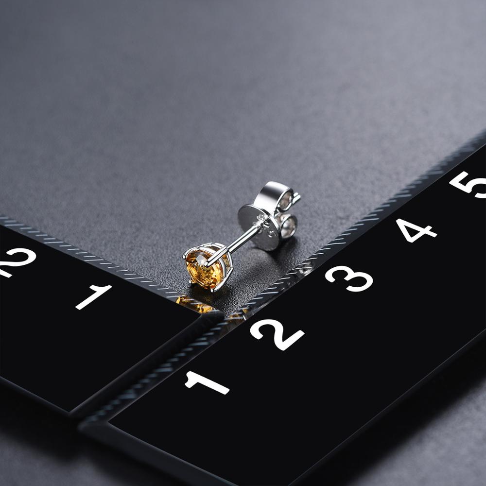 Boucle d'Oreille Homme CITRINE (Paire)