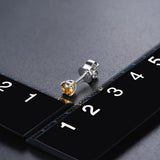 Boucle d’Oreille Homme CITRINE (Paire)