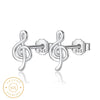 Boucle d'oreille homme clé de sol