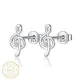 Boucle d'oreille homme clé de sol