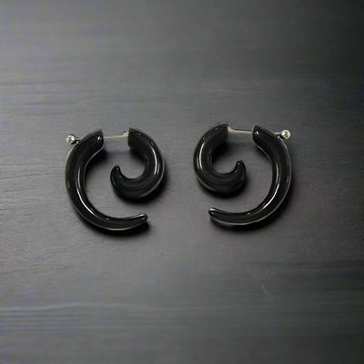 Boucle d'Oreille Homme CORNE (Paire)