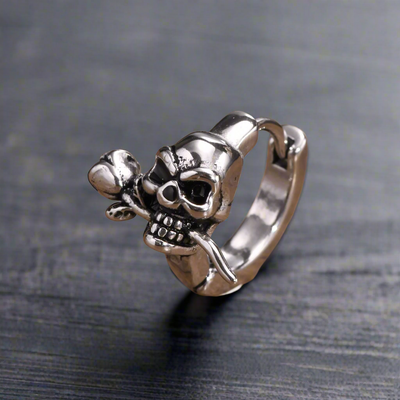 Boucle d'Oreille Homme CRÂNE
