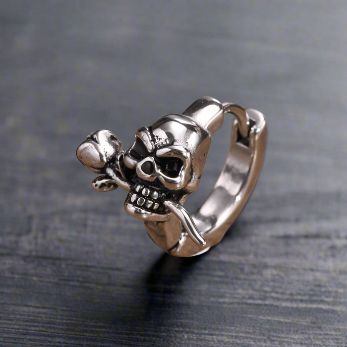 Boucle d'Oreille Homme CRÂNE