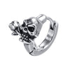 Boucle d'oreille homme crane