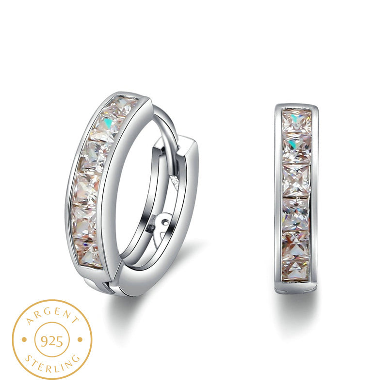 Boucle d'Oreille Homme CRÉOLE DIAMANT (Paire)