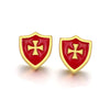 piercing d'oreilles croix de malte