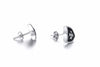 paire de clous d'oreille argent croix de malte