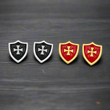 Boucle d’Oreille Homme CROIX DE MALTE (Paire)