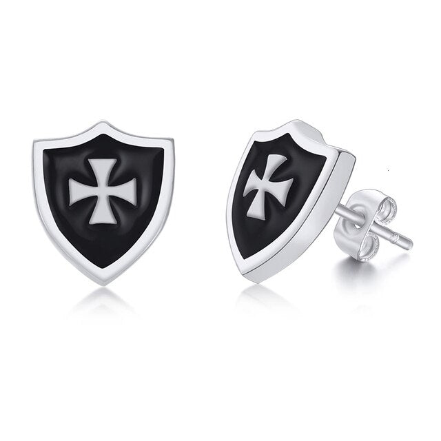 boucles d'oreilles ordre des templiers