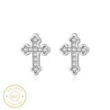 Boucle d'Oreille Homme Croix