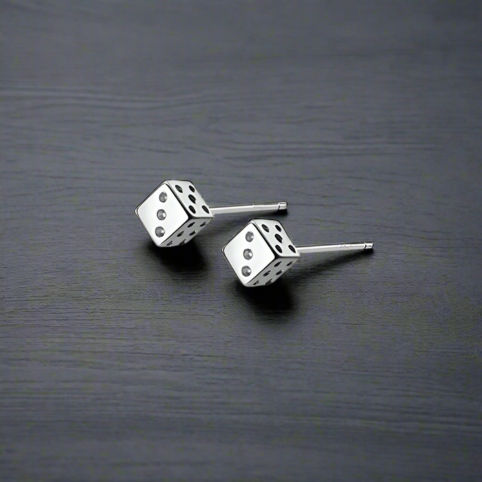 Boucle d'Oreille Homme DÉ (Paire)