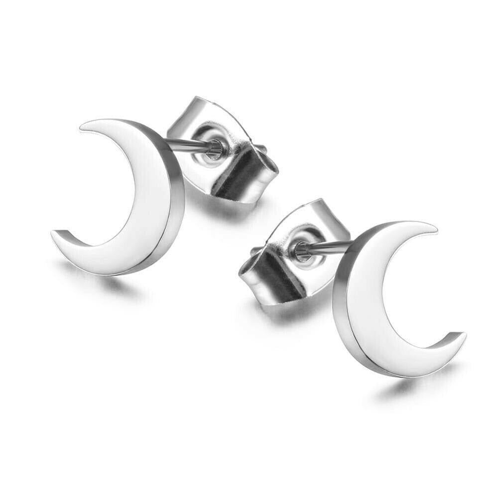 Boucle d'Oreille Homme DEMI LUNE (Paire)