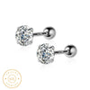boucle d'oreille homme diamant argent