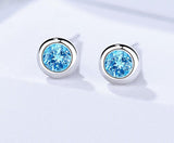 Boucle d’Oreille Homme DIAMANT BLEU (Paire)