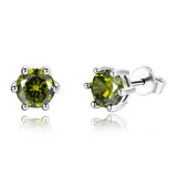 Boucle d'oreille homme diamant kaki
