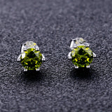 Boucle d'oreille diamant kaki pour homme