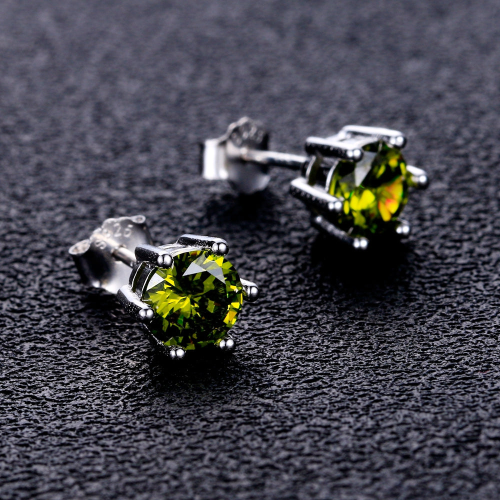 Boucle d'Oreille Homme DIAMANT KAKI (Paire)