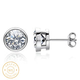 Boucle d'oreille homme diamant moissanite