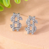 Boucle D'Oreille Homme DOLLAR acier inoxydable