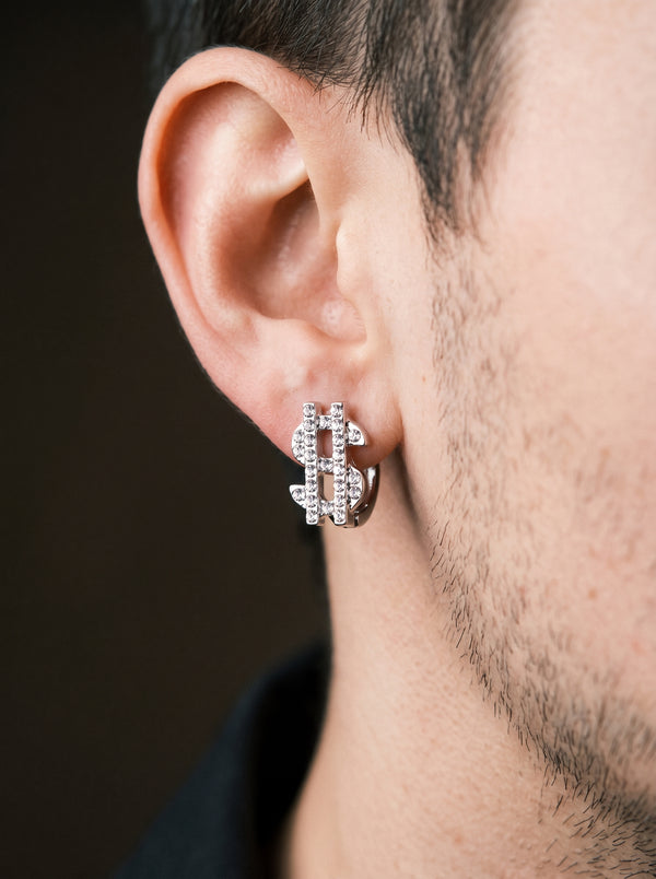 Boucle D’Oreille Homme DOLLAR (Paire)
