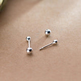 Boucle d’Oreille Homme DOUBLE BOULE (Paire)