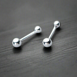 Boucle d’Oreille Homme DOUBLE BOULE (Paire)