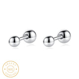 Boucle d'oreille homme double boule