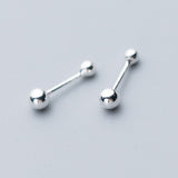 Boucle d’Oreille Homme DOUBLE BOULE (Paire)