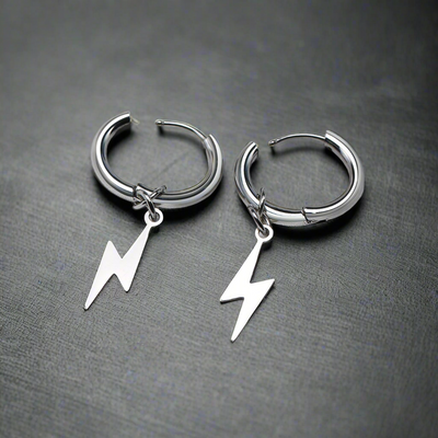 Boucle d'Oreille Homme ÉCLAIR (Paire)