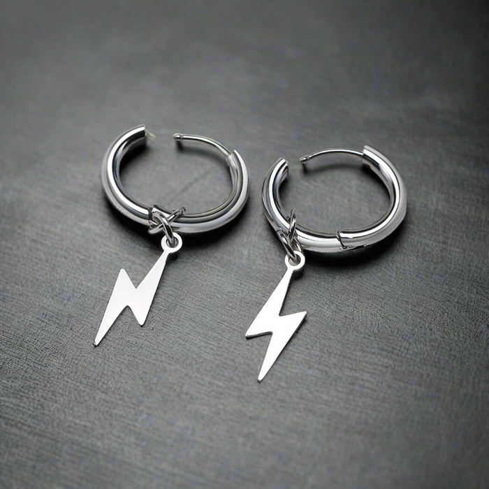 Boucle d'Oreille Homme ÉCLAIR (Paire)