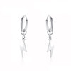 Boucle d'oreille homme éclair