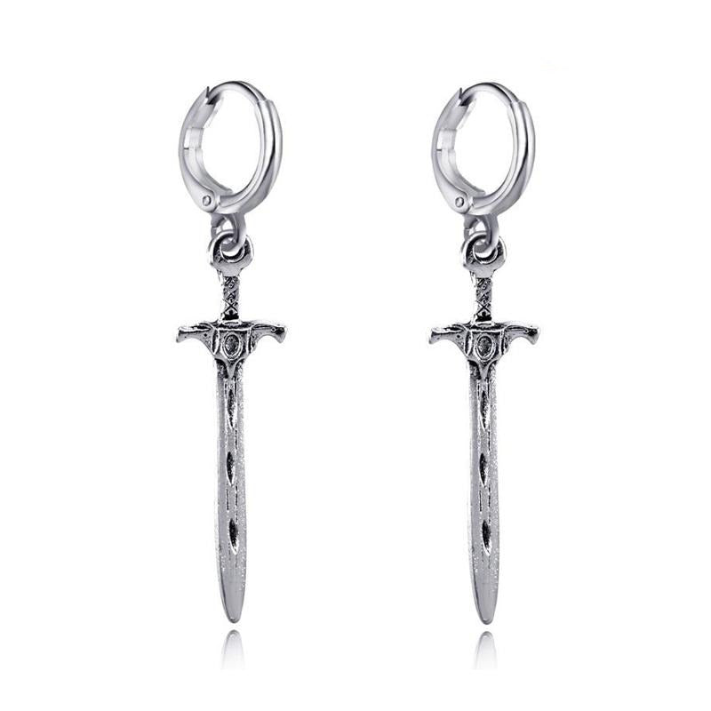 Boucle d'Oreille Homme ÉPÉE (Paire)