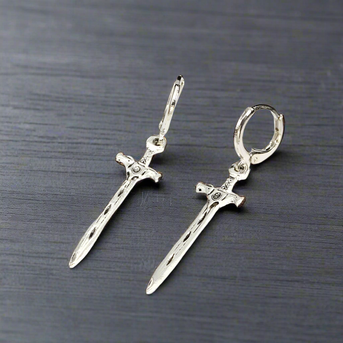 Boucle d'Oreille Homme ÉPÉE (Paire)