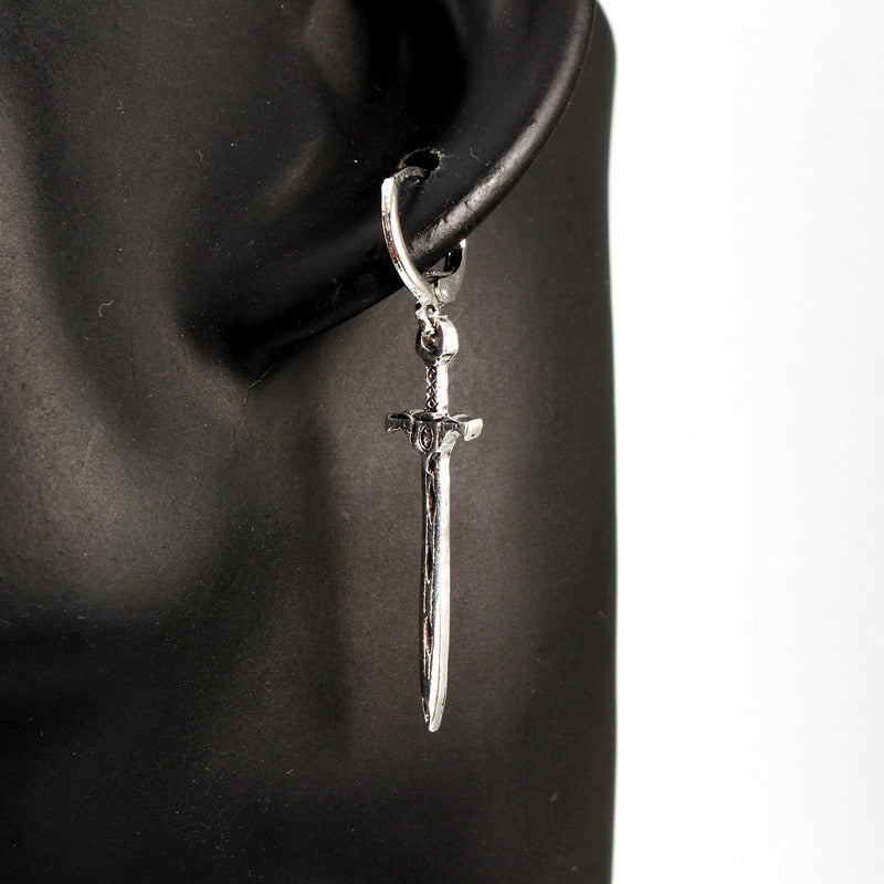 Boucle d’Oreille Homme ÉPÉE (Paire)