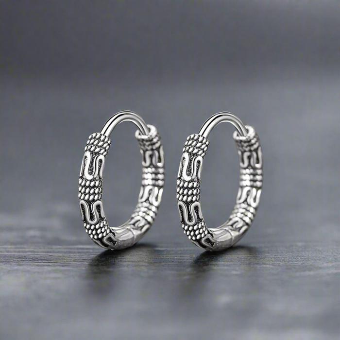 Boucle d'Oreille Homme ETHNIQUE (Paire)