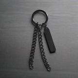 Boucle d'oreille noire homme fantaisie