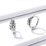 Anneau oreille Homme FEUILLE LAURIER